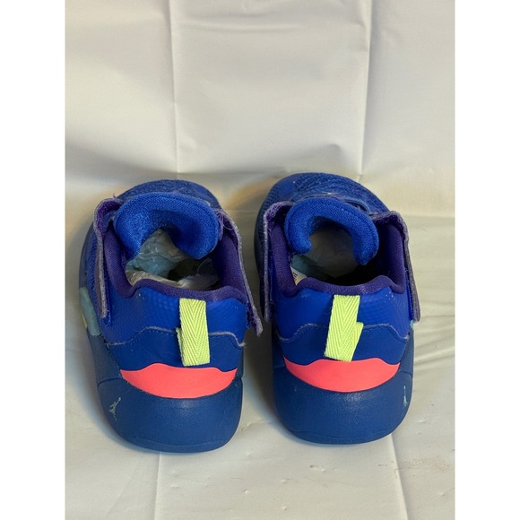 Jordan Toddler Shoes Blue Purple Yellow Basketball Sneakers US 10C - Picture 2 of 4